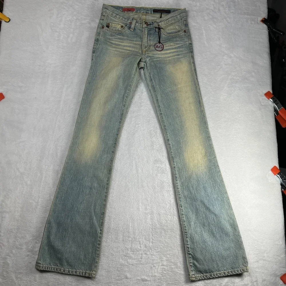 AG Adriano Goldschmied Bootcut Jeans Women's Blue Denim Classic USA Made - 26X33